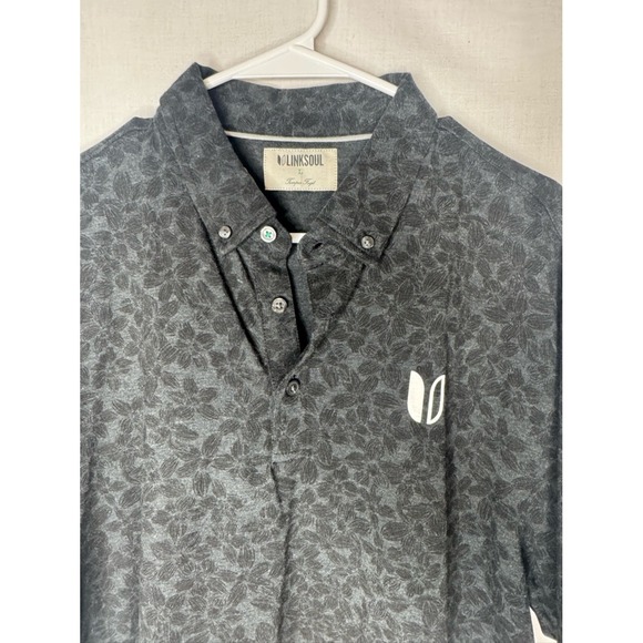 Linksoul Mens Polo Golf Shirt Short Sleeve Sz L Athleisure Athletic Casual - Picture 6 of 9